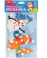 Увлекательная мозаика (набор малый) "Белочка и снеговик" Км-025
