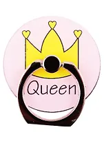 Держатель-кольцо для телефона Queen (корона) (металл) (коробка)