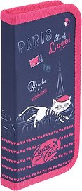 Пенал одностворчатый прямоугольный Proff Kitties in the Cities 19,5*9см на молнии, без наполнения
