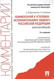 Комментарий к Уголовно-исполнительному кодексу Российской Федерации (постатейный). 3-е издание, переработанное и дополненное