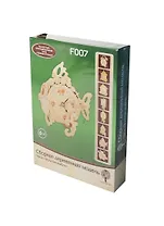 Часы Золотая рыбка (F007) (4/20) (сборная деревянная модель) (коробка)