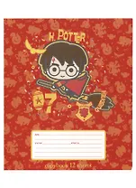 Тетрадь в линейку "Гарри Поттер", 12 листов, в ассортименте