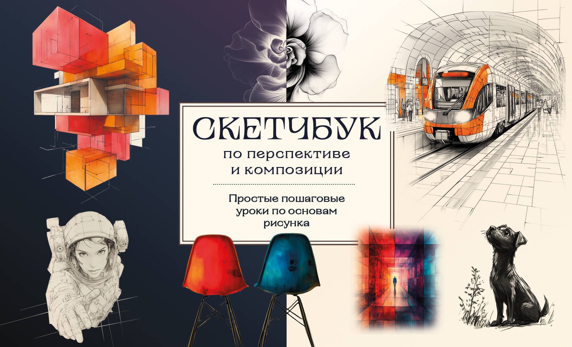 

Скетчбук по перспективе и композиции. Простые пошаговые уроки по основам рисунка