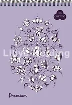 Лилия Холдинг Полиграфия Блокнот "Premium Lavanda" (темно-розовый) 30л А3 на пружине БPr3/Lv