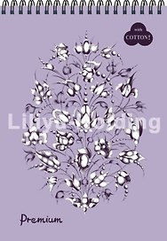 Лилия Холдинг Полиграфия Блокнот "Premium Lavanda" (темно-розовый) 30л А3 на пружине БPr3/Lv