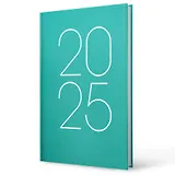 Ежедневник дат. 2025г. А5 160л "Soft Touch" ламинация, зеленый, 7БЦ, офсет