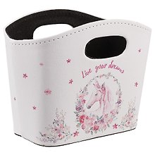 Корзинка для мелочей Единорог с цветами (19х16)