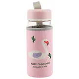 Бутылка в чехле Фламинго (стекло) (400 мл) (12-07599-7124-1)