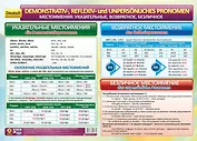 Немецкий язык. Местоимения: указательные, возвратное, безличное. Учебный плакат (Формат А2)