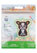 Набор для объемного творчества "Гранни Wood" Алмазная мозаика Подвеска Собака Джентльмен (Wp0133) (86х96) (упаковка)