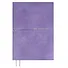 Ежедневник дат. 2026г. А6+ 128л "Шеврет" сиреневый, кожзам, мягк. переплет, застёжка-резинка, закладка, тисн. фольгой, офсет, справ.мат-лы, 2 ляссе, инд.уп - 0