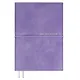 Ежедневник дат. 2026г. А6+ 128л "Шеврет" сиреневый, кожзам, мягк. переплет, застёжка-резинка, закладка, тисн. фольгой, офсет, справ.мат-лы, 2 ляссе, инд.уп