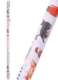 Бумага упаковочная 70*100см "World of Cats" суперглад., инд.уп.