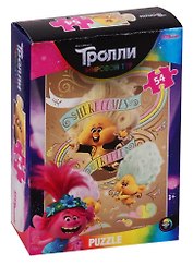 Пазл Trolls - 2 , в ассортименте Step puzzle 54 эл
