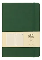 Ежедневник дат. 2025г. А5 176л "Joy Book" заколдованный лес, 7Б, тв.переплет, иск.кожа, резинка, карман, скругл.углы, тонир.блок, ляссе, инд.уп