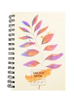 Скетчбук А5 100л "SKETСHBOOK. Гербарий" белый офсет, 100г/м2, евроспираль