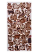 Наклейки бумажные Коты играют 17048