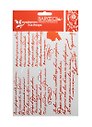 Трафарет Barocci пластиковый многоразовый Стихи 15х20см Ф-054