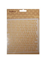 Трафарет Кирпичная стена (SCB53100007) (15,2х15,2см) (толщина 0,31мм) (упаковка)
