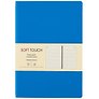Ежедневник недатированный «Soft Touch» А5, космический синий, 136 листов, экокожа, Listoff