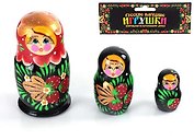 Матрёшка 3 в 1 расписная МИКС (11см) (5402560)