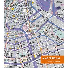 Ежедневник Эксмо А5(146*167) 128л. н/датир. Графика. Карта (Амстердам) интегральная обл., мат.лам.