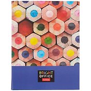 Папка-обложка для тетради со сменными блоками «Bright office», 2 кольца, А5, глянцевая ламинированная - Hatber
