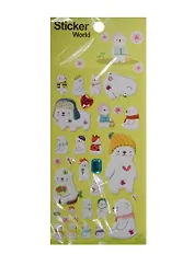 Наклейки Sticker World Белые медведи (ZC-В012) (11097505) (3+) (упаковка)