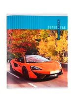 Тетрадь в клетку Unnika, "Спортивный автомобиль", 96 листов, в ассортименте