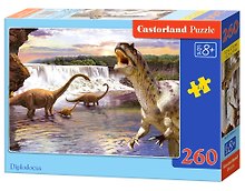 Пазл «Динозавры» 260 элементов, Castorland