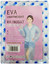 Дождевик детский EVA, горох, цвет синий