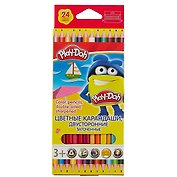 Карандаши цветные двусторонние, Play-Doh, 24 цвета, 12 штук