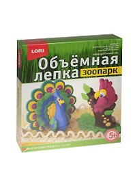 LORI Ол-009 Лепка объемная Зоопарк Экзотические птицы (набор д/творч.) (5+) (коробка)