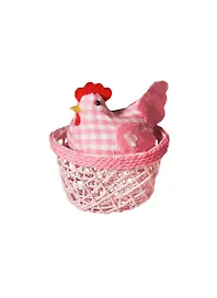Корзинка декоративная с крышкой Курочка (10см) (759-005) (Авангард)