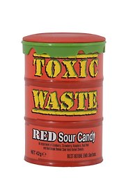 Леденцы Toxic Wastle Red Drum (Токсик красная бочка), 42г