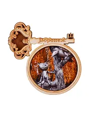 ГС Магнит Воронеж Ключик вид 3 (дерево) (7,5см)