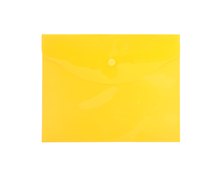 Папка -конверт 240х190 мм на кнопке, желтая