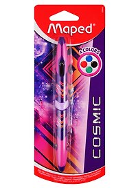 Шариковая ручка 4 цвета автоматическая, Cosmic Teens, Maped