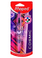 Шариковая ручка 4 цвета автоматическая, Cosmic Teens, Maped