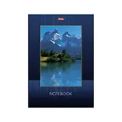 Блокнот А5 40 листов клетка "Озеро в горах"