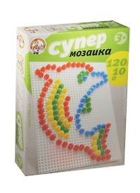 Супер Мозаика (02016) (d10) (120 фишек/5цв.) (3+) (коробка)