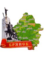 ГС Магнит Брянск Карта (7,5см) (дерево)