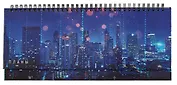 Планинг недат. 56л "Ночной город" настольный, 7БЦ, глянц.лам, евроспираль, офсет