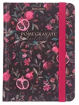 Записная книжка А6 96л кл. "Гранаты" тв.обложка, резинка