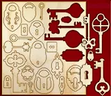 Набор для скрапбукинга Замки-Ключи-1 (13914) (упаковка)