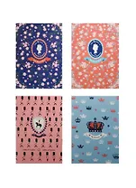 Записная книжка А6 40л лин. "The royal rose" блок с картинками, сшивка, ассорти, AnAn