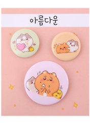 Набор значков Kawaii Котики (металл) (2 шт 25мм, 1 шт 38мм)