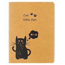 Записная книжка «Cats like...» А6, 24 листа в клетку, сшивка, Kairui