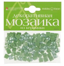 Набор для творчества HOBBY TIME, Мозаика декоративная из керамики Зеленая 8*8мм,100шт