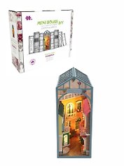 Сборная модель «Книжный румбокс. Дворик в Вероне», 20х13х7.6 см, Mini House DIY